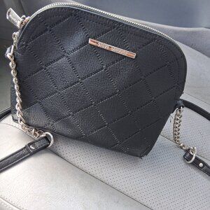 Women's Steve Madden Black Quilted Crossbody Bag